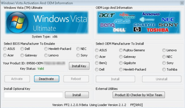 Download Windows Vista Activator